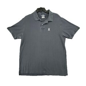 Psycho Bunny Men's black Polo Short Sleeve‎ Size 7